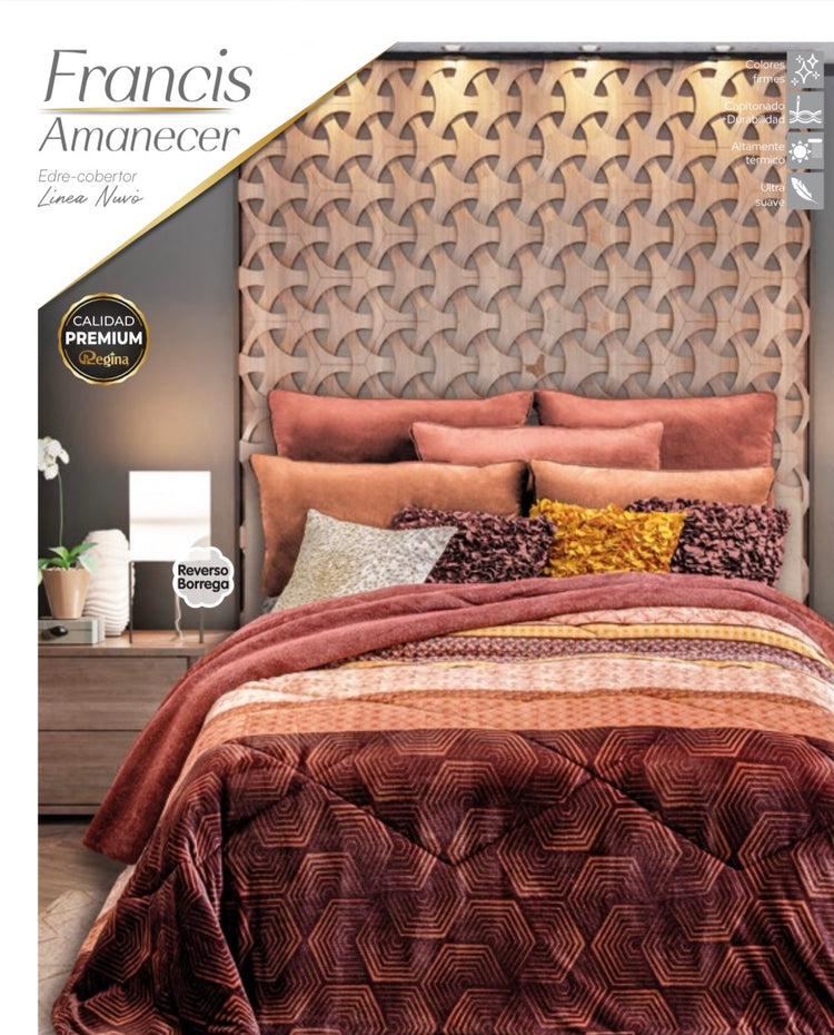Cobertor Regina con borrega línea Nuvó