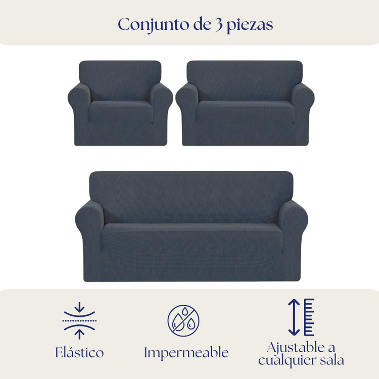 Cubresalas Strech Flexible - Cojunto de 3 piezas