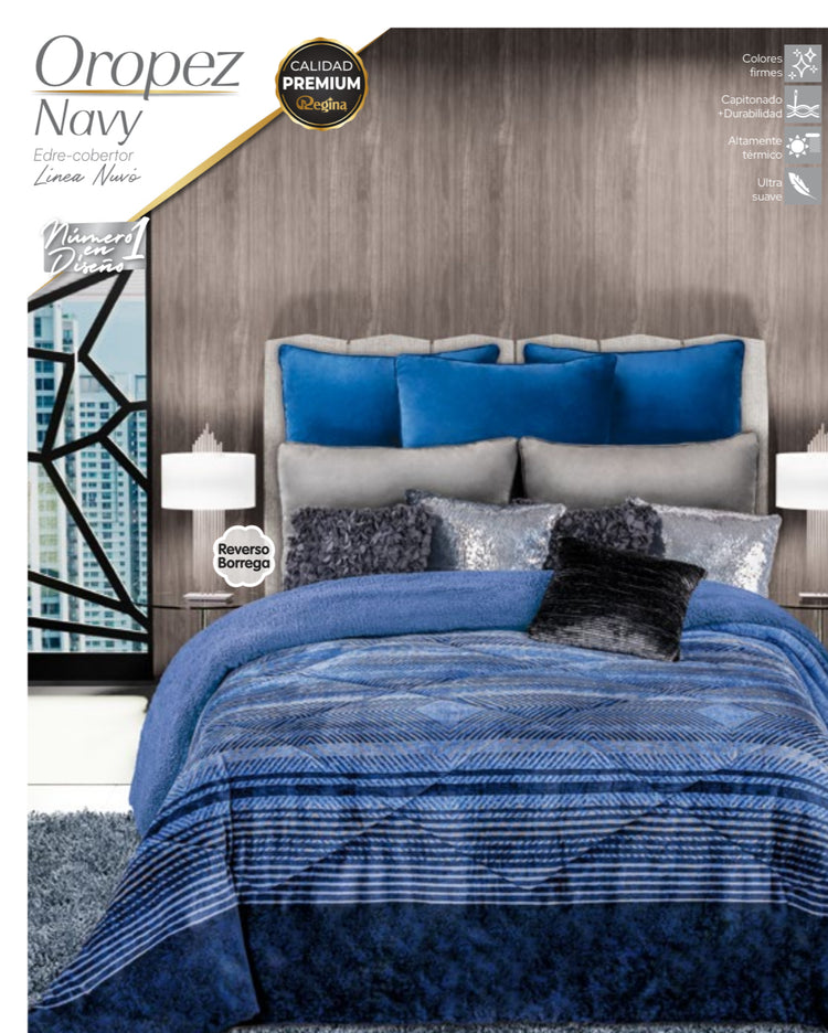Cobertor Regina con borrega línea Nuvó