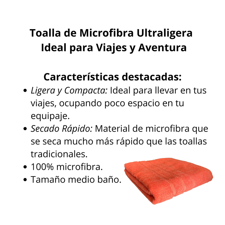 Toalla microfibra Ultraligera Suavet