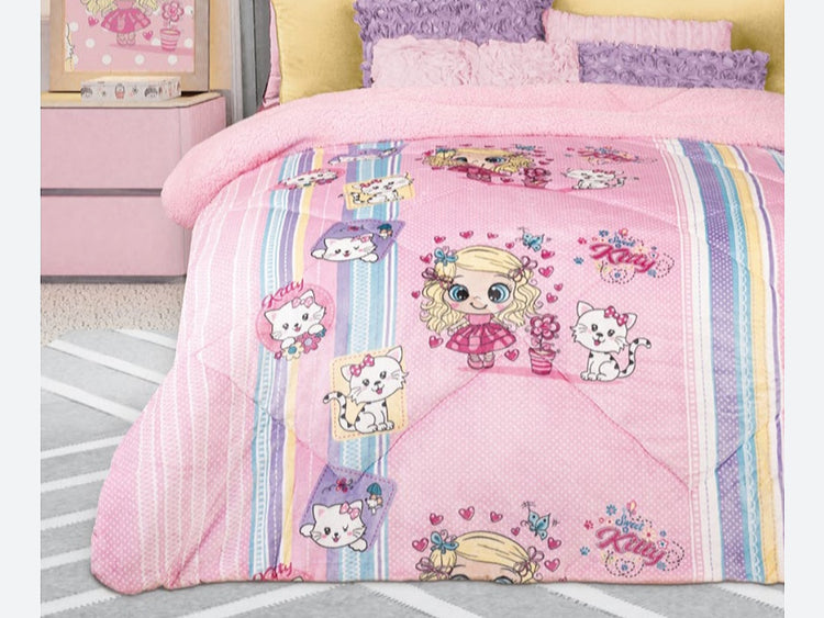 Cobertor Regina con borrega línea Nuvó Infantil